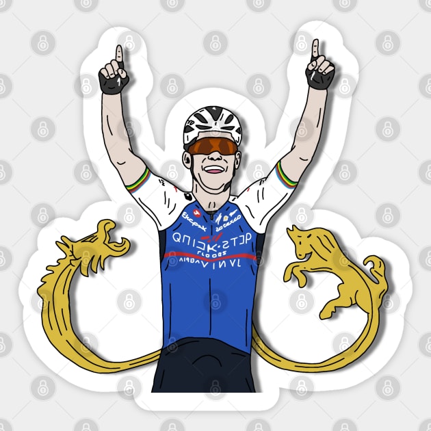 Cavendish Champion Milano Torino Sticker by p3p3ncil